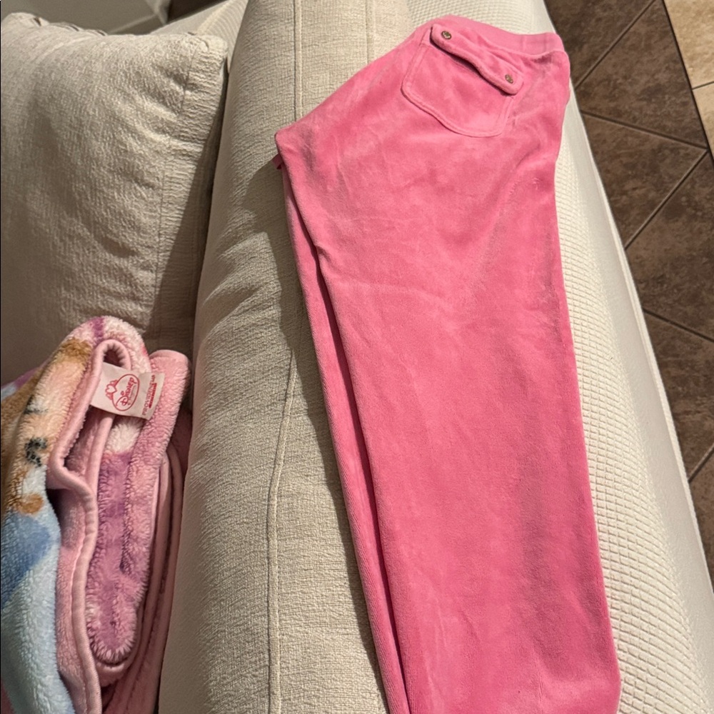 JUICY COUTURE pink Velour Joggers - Picture 5 of 6